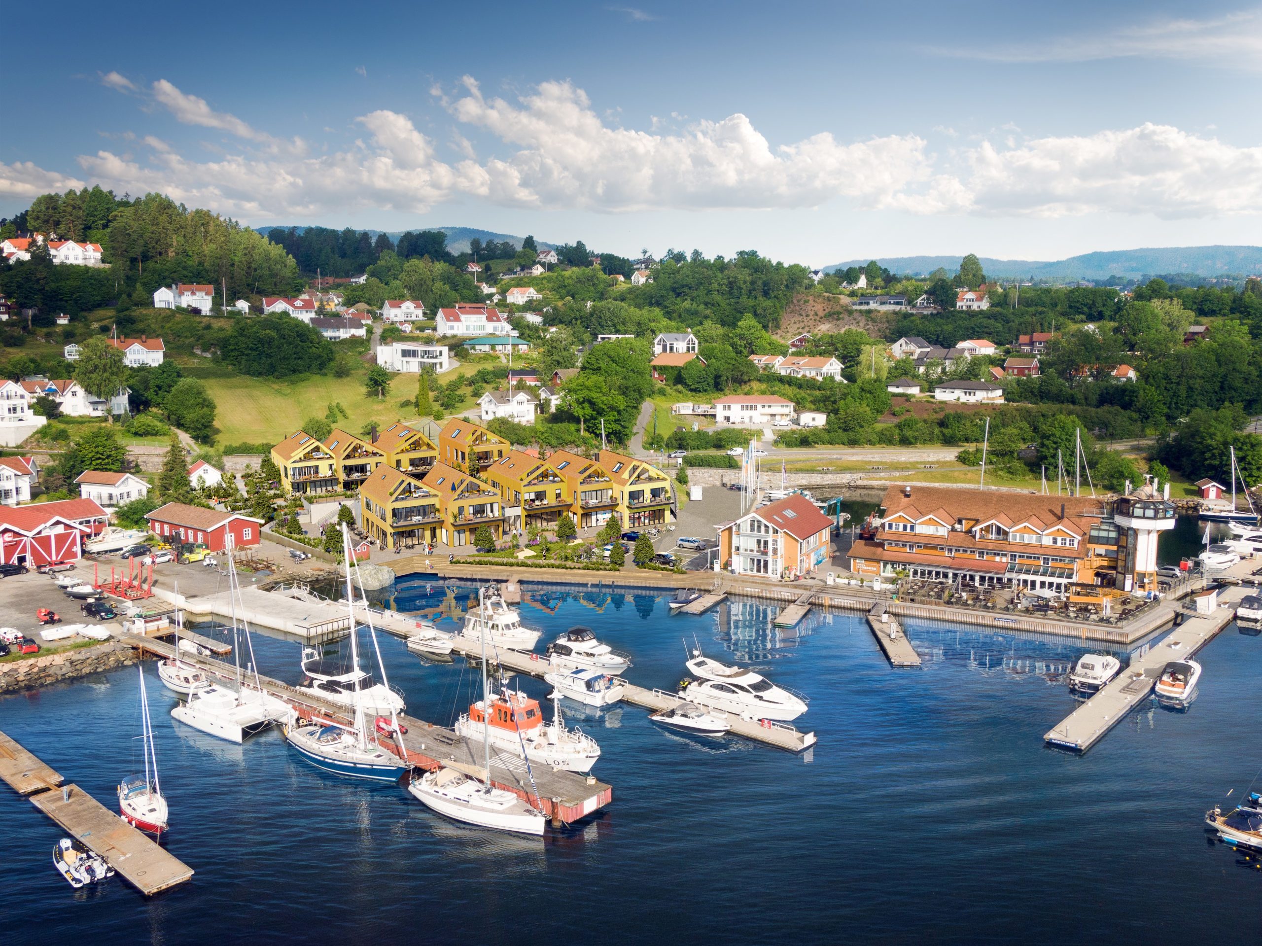 Betonmast bygger leiligheter i vannkanten på Vollen i Asker - Betonmast