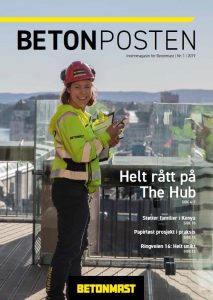 Forside Betonposten nr 2 2019 - påske